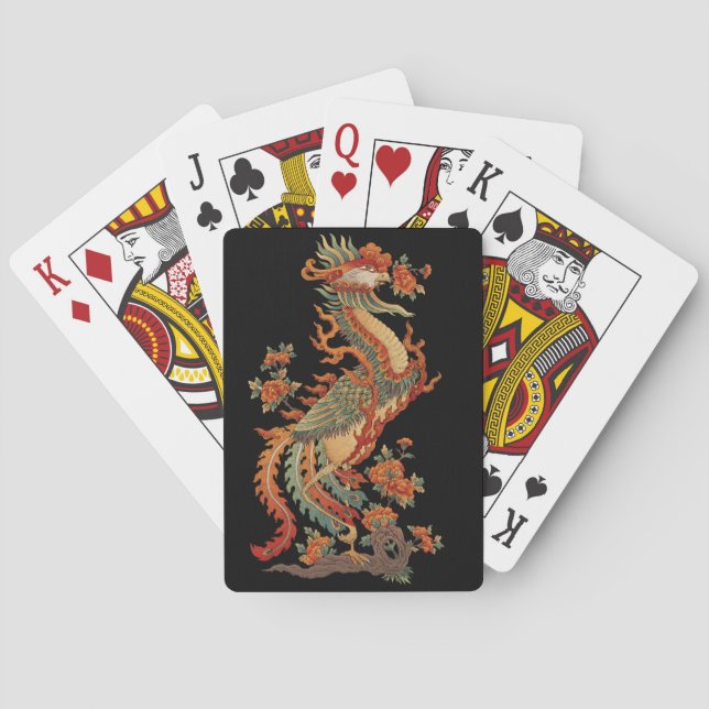 Phoenix Feng Chinese Sacred Animal Poker Cards (Back)