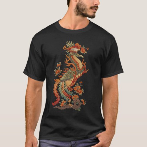 Phoenix Feng Chinese Sacred Animal T_Shirt