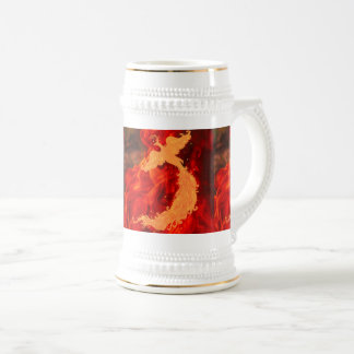 Phoenix & Fire Beer Stein