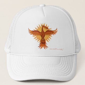 Phoenix Fire Bird Cool Hat Design by vitaliy at Zazzle