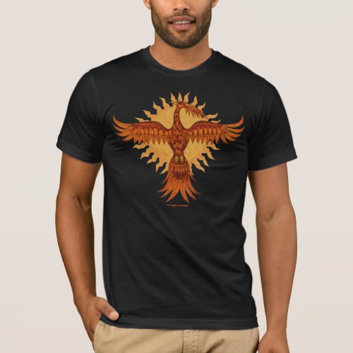 Phoenix fire bird cool t_shirt design