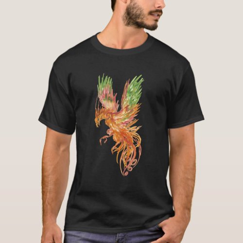 Phoenix Fire Bird From The Ashes I Rise Phoenix T_Shirt