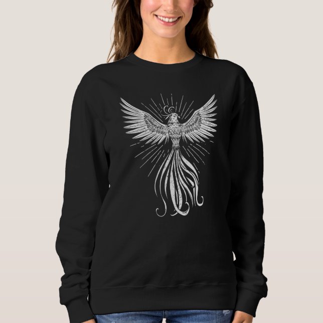 Phoenix Fire Bird Magic Fantasy Phoenix Sweatshirt (Front)