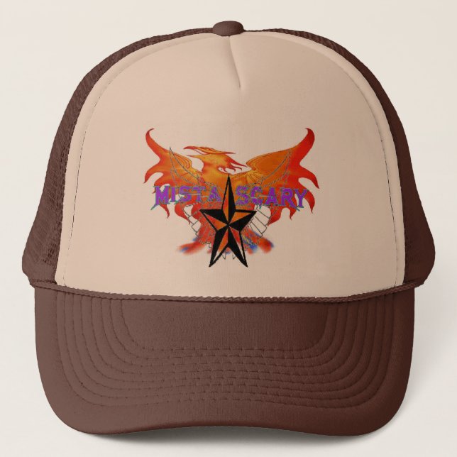 Phoenix Fire Bird Purple Baseball Hat Customized (Front)