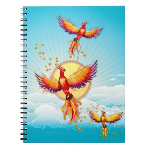 Phoenix Fire Bird Rising Notebook