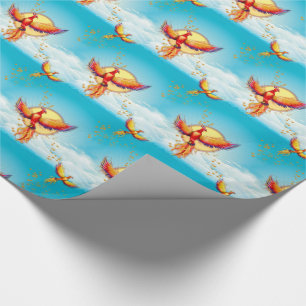 Phoenix Fire Bird Rising Wrapping Paper