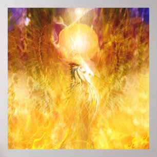 Phoenix Fire Bird TRANSMUTATION Poster
