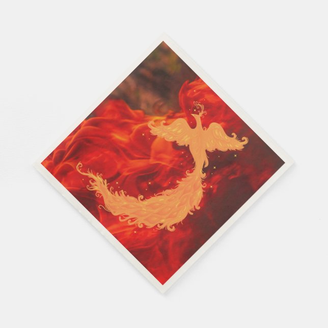 Phoenix & Fire Napkins (Corner)