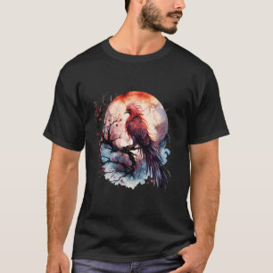 Phoenix Fire Phoenix Bird Mythical Bird Moon Sakur T-Shirt