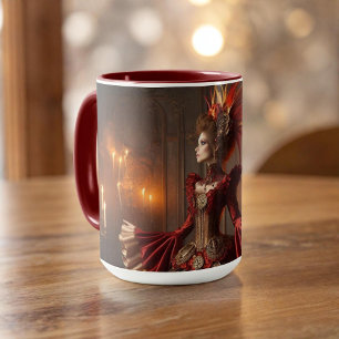 Phoenix Fire Queen Steampunk Victorian Industrial Mug
