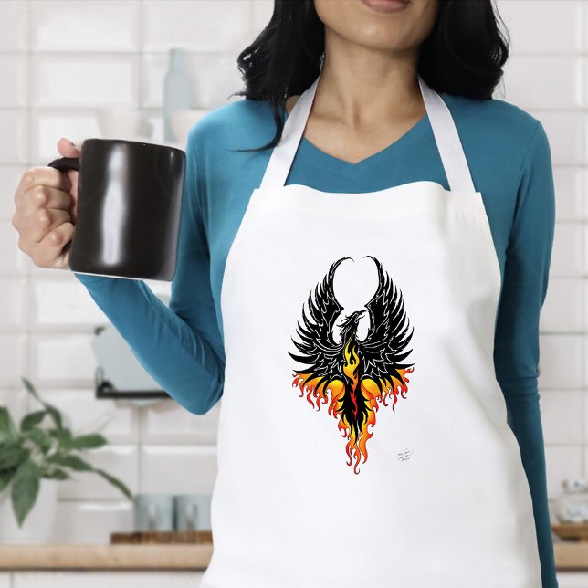 Phoenix Firebird Tribal Flames Adult Apron (Creator Uploaded)