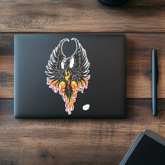 Phoenix Firebird Tribal Flames Sticker (Creator Uploaded)