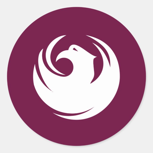 Phoenix Flag Classic Round Sticker (Front)