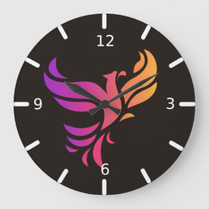 Phoenix flag Large Clock