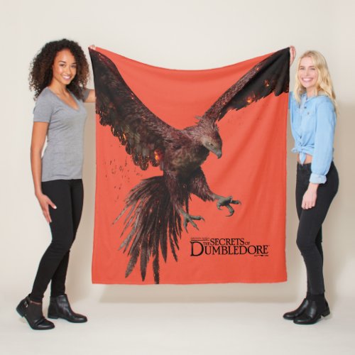 Phoenix Flying Graphic Fleece Blanket