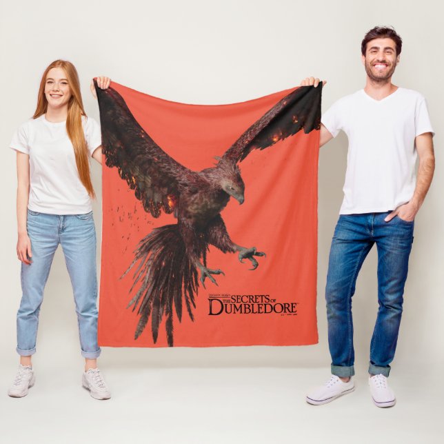Phoenix Flying Graphic Fleece Blanket (In Situ)