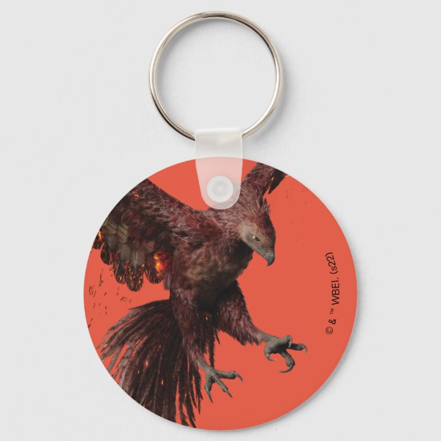 Phoenix Flying Graphic Keychain (Front)