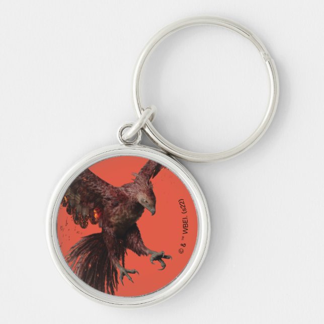Phoenix Flying Graphic Keychain (Front)