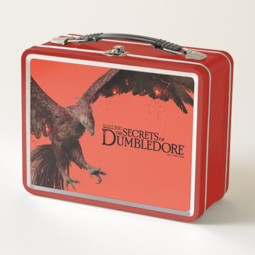 Phoenix Flying Graphic Metal Lunch Box