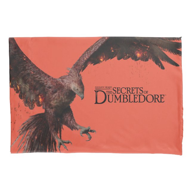 Phoenix Flying Graphic Pillow Case (Front)