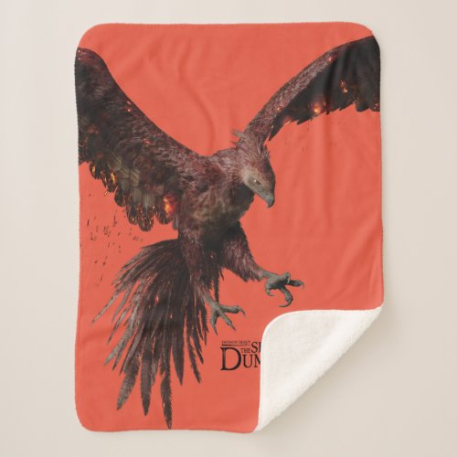 Phoenix Flying Graphic Sherpa Blanket