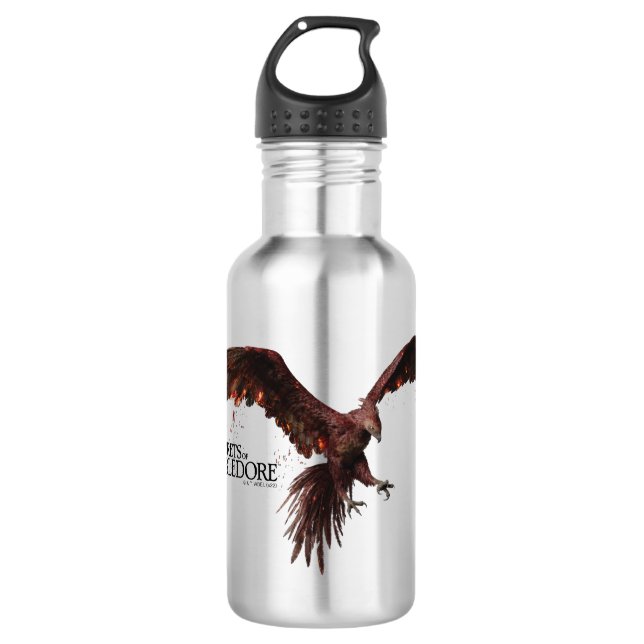 Phoenix Flying Graphic Stainless Steel Water Bottle (Front)