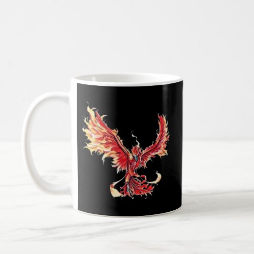 Phoenix From The Ashes Mythical Fire Bird Phoenix Coffee Mug