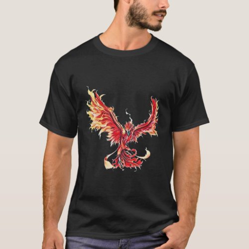Phoenix From The Ashes Mythical Fire Bird Phoenix T_Shirt