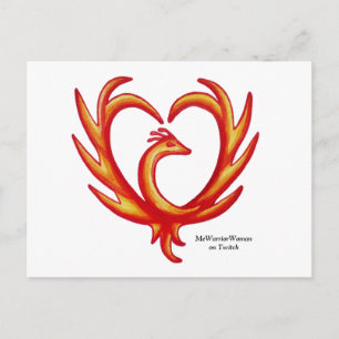Phoenix Heart, MeWarriorWoman on Twitch Postcard