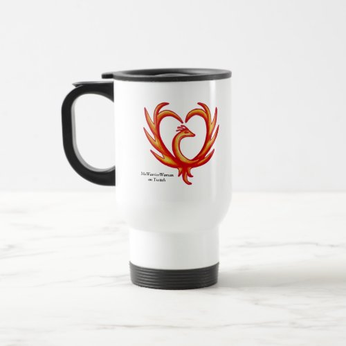 Phoenix Heart MeWarriorWoman on Twitch Travel Mug