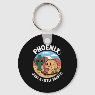 Phoenix heatwave humor keychain