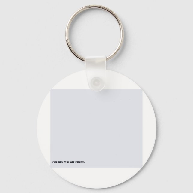 Phoenix In a Snowstorm Keychain (Front)
