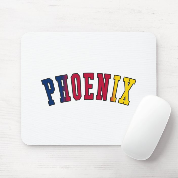 Phoenix in Arizona State Flag Colors Mousepad