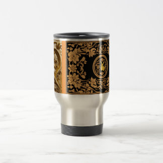 Phoenix in Bloom: Vintage Mythology Mug" Travel Mug