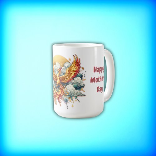 Phoenix in the Clouds Happy Mothers Day  Coffee Mug