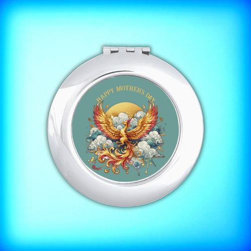 Phoenix in the Clouds Happy Mothers Day  Compact Mirror