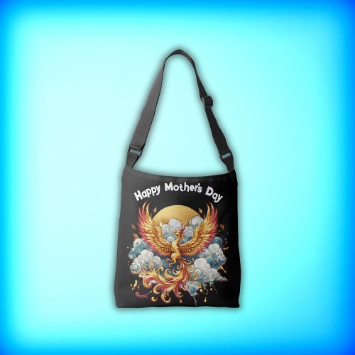 Phoenix in the Clouds Happy Mothers Day  Crossbody Bag