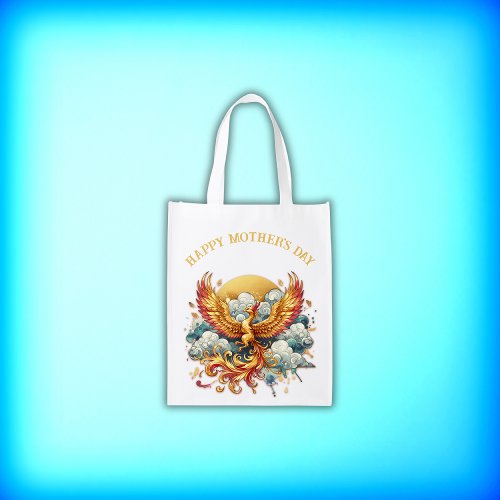 Phoenix in the Clouds Happy Mothers Day  Grocery Bag