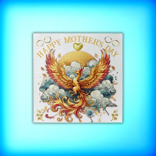Phoenix in the Clouds Happy Mothers Day  Jigsaw Puzzle