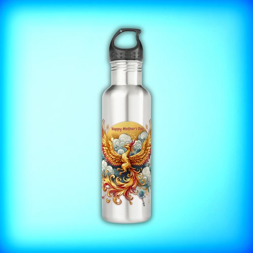 Phoenix in the Clouds Happy Mothers Day  Stainless Steel Water Bottle