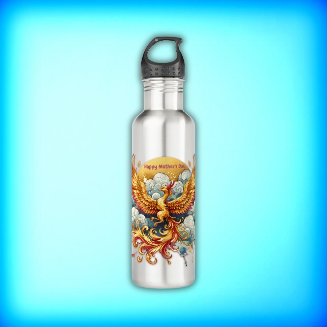 Phoenix in the Clouds Happy Mother's Day | Stainless Steel Water Bottle (Creator Uploaded)