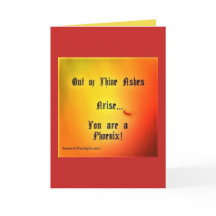 Phoenix Inspirational Quote Greeting Card