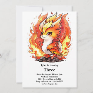 Phoenix Kids Birthday Invitation