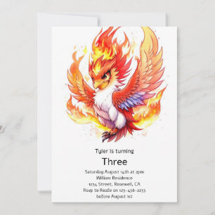 Phoenix Kids Birthday Invitation