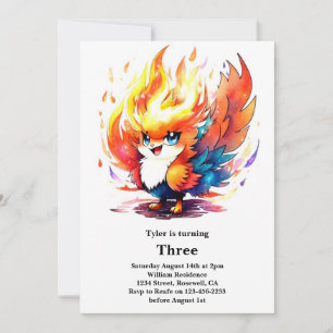 Phoenix Kids Birthday Invitation