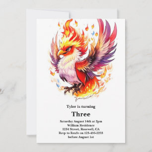 Phoenix Kids Birthday Invitation