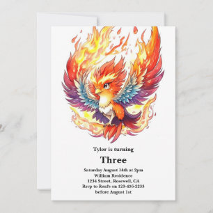 Phoenix Kids Birthday Invitation