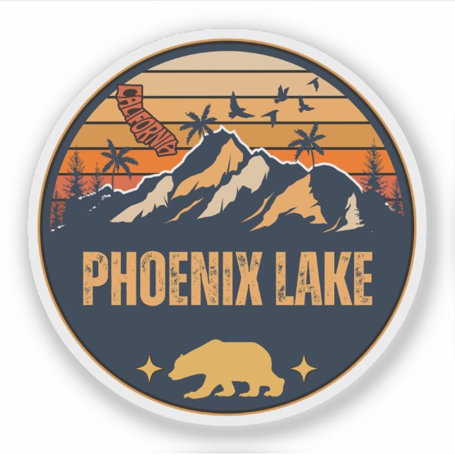 Phoenix Lake, California Sticker (Front)