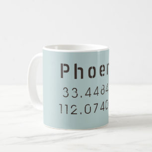 Phoenix Latitude Longitude Coffee Mug