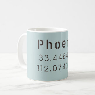 Phoenix Latitude Longitude Coffee Mug